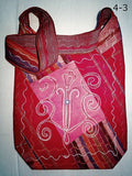 Cross Body Shoulder Bag - Swirl Embroidery Design - New Earth Gifts