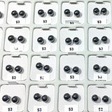 Hematite 6mm Stud Earrings 36 Pieces | New Earth Gifts