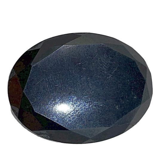 Hematite Cabochon with Faceted Edge - New Earth Gifts