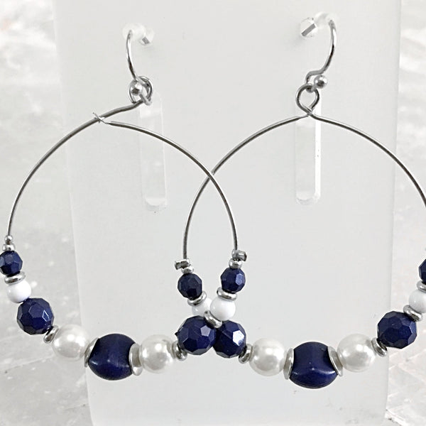 Beaded Hoop Earrings | New Earth Gifts