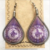 Om web earrings - new earth gifts