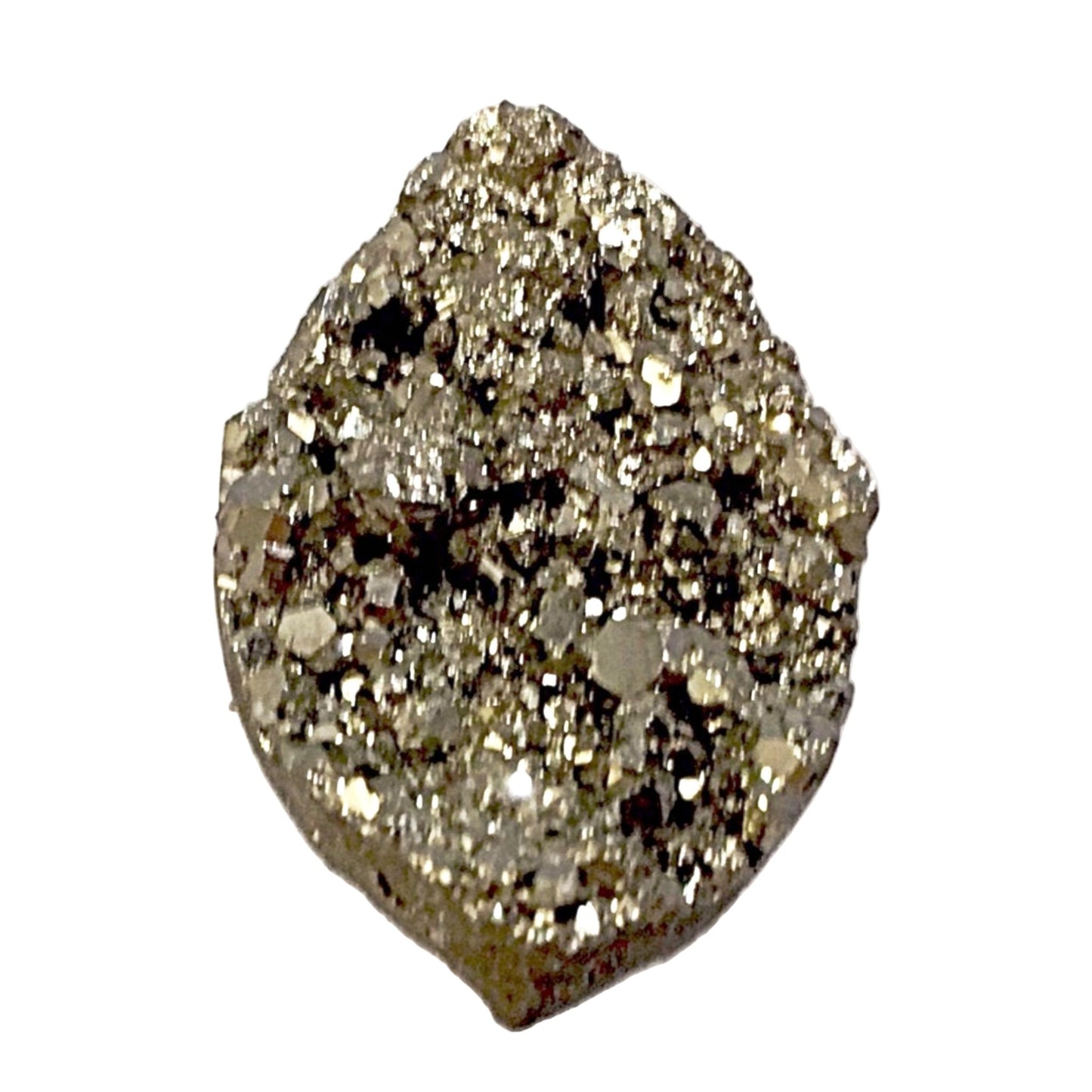 Pyrite Natural Cabochon Marquis Shape | New Earth Gifts