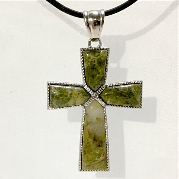 Unakite Cross Pendant | New Earth Gifts