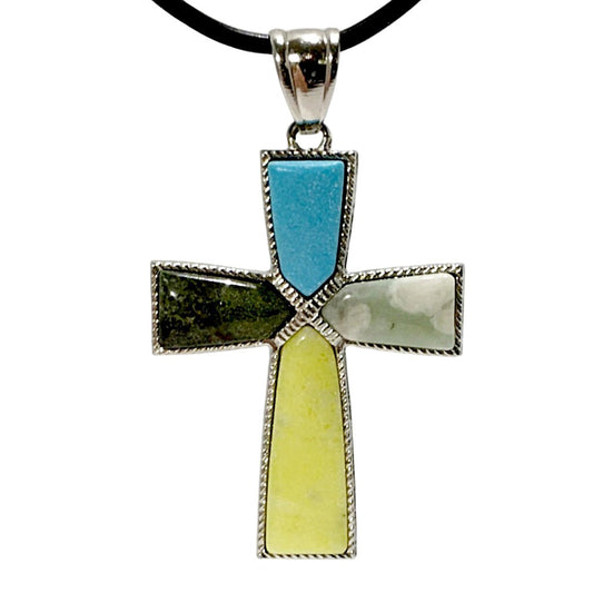 Multi-Stone Gemstone Cross - new earth gifts