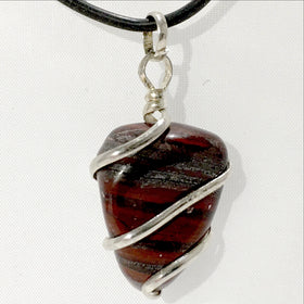 Red Tiger Eye Pendants Spiral Wrap | New Earth Gift