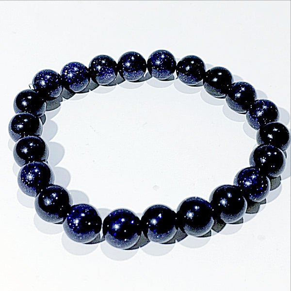 Blue Goldstone Power Bracelet for a New Beginning-8mm | New Earth Gifts