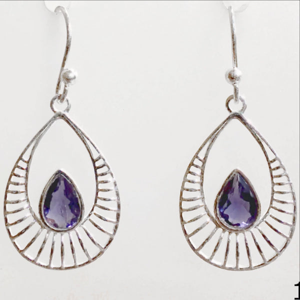 Iolite earrings - New Earth Gifts