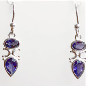 Iolite earrings - New Earth Gifts