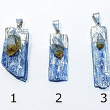 Blue Kyanite Blade Pendants-Citrine Accent | New Earth Gifts