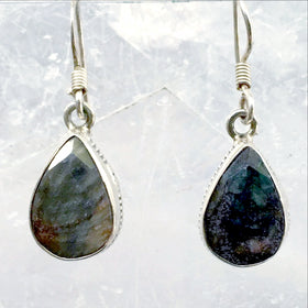 Sterling Labradorite Teardrop Earrings-New Earth Gifts