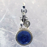 Denim Lapis Bezel pendant  | New Earth Gifts