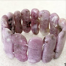 Lepidolite Double Drilled Beaded Bracelet - New Earth Gifts