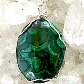 Malachite Pendant Lacy Formation | New Earth Gifts