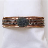 Moldavite Copper Bangle Bracelet - new earth gifts