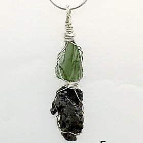 Moldavite and Meteorite Pendant Creation | New Earth Gifts
