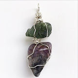 Moldavite Super Seven Mixed Stone Pendant - New Earth Gifts