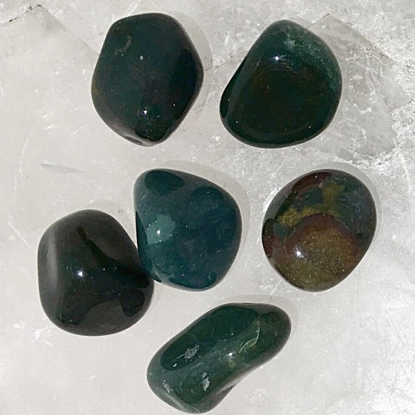 Moss Agate Tumbled Stone 1 Pc - New Earth Gifts