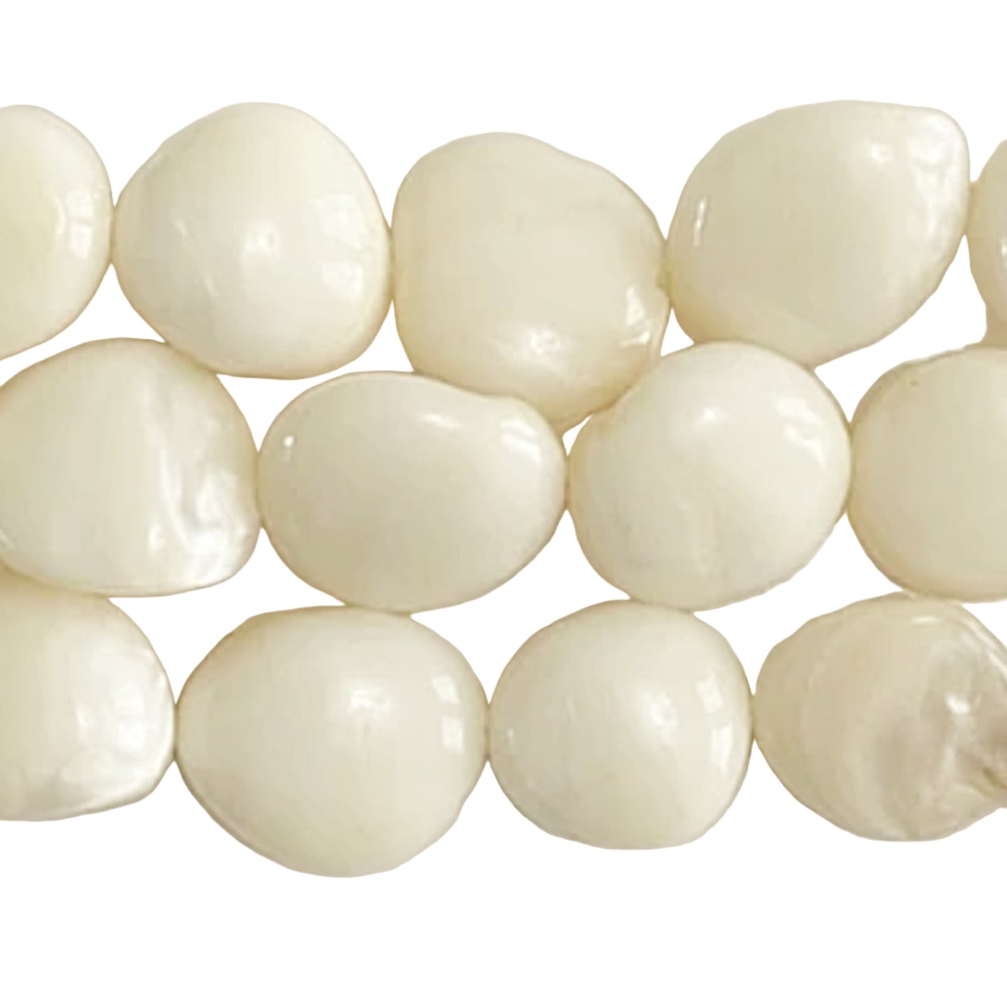 Mother of Pearl Beads 14mm Button Beads | New Earth Gifts