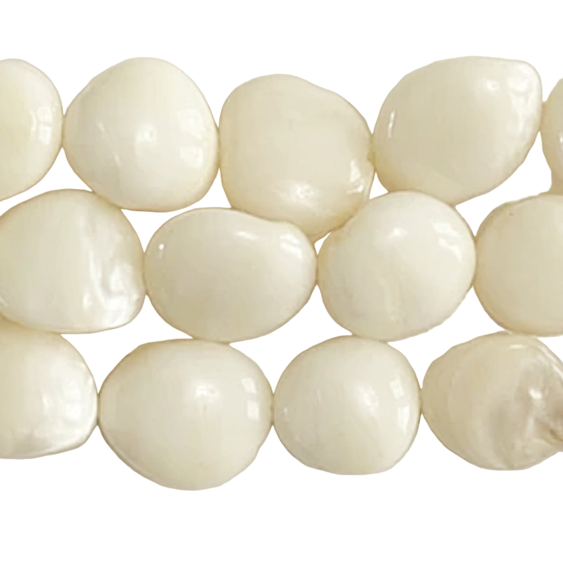Mother of Pearl Beads 14mm Button Beads | New Earth Gifts