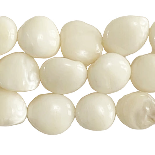 Mother of Pearl Beads 14mm Button Beads | New Earth Gifts