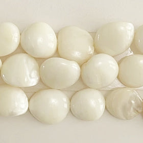 Mother of Pearl Beads 14mm Button Beads | New Earth Gifts