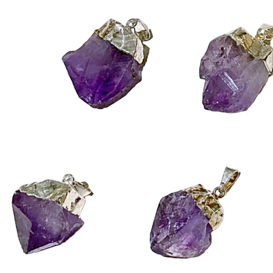 Amethyst Natural Point Pendants - New Earth Gifts and Beads