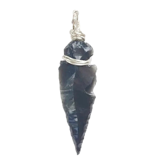 Obsidian Arrow pendant - New Earth Gifts and Beads