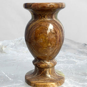 Onyx Marble Vase - Taper Candle Holder For Sale New Earth Gifts