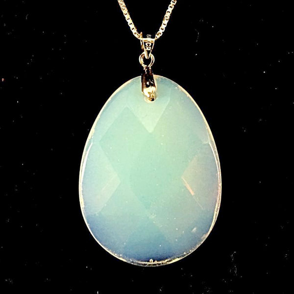 Opalite Faceted Pendant - New Earth Gifts