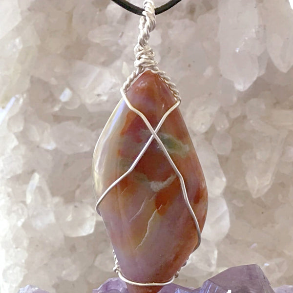 Owyhee Jasper Free Form Pendant -New Earth Gifts