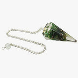 Orgone Chakra Pendulum - Peridot Heart - New earth Gifts