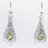 Peridot Sterling Silver Sunny Style Earrings