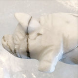 Howlite Pig Figurine - New Earth Gifts