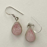 Pink Flash Moonstone Teardrop Sterling Earrings - New Earth Gifts