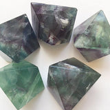 fluorite polished octahedron - new earth gifts