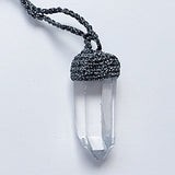 Quartz point necklace - new earth gifts