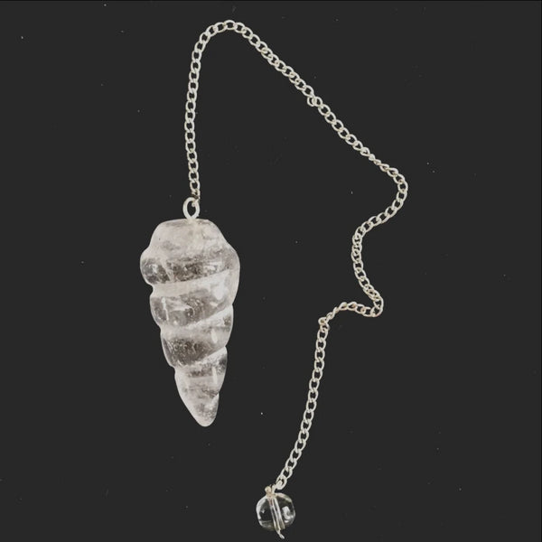 Crystal Quartz Spiral Pendulums - New Earth Gifts