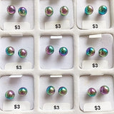 rainbow hematite earrings - new earth gifts