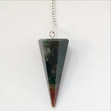 Rainforest Jasper Faceted Pendulum | New Earth Gifts