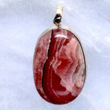 Rhodochrosite Timeless Oval Sterling Pendants - New Earth Gifts