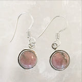 Sterling Rhodonite Earrings - New Earth Gifts