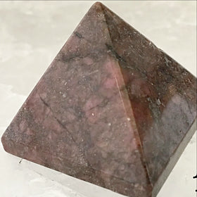 Rhodonite Gemstone Pyramid - New Earth Gifts