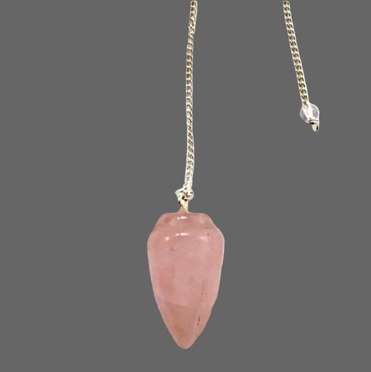 Rose Quartz Cone Pendulum - New Earth Gifts