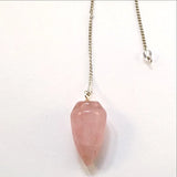 Rose Quartz Cone Pendulum - New Earth Gifts