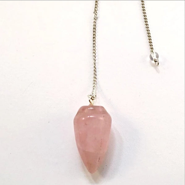 Rose Quartz Cone Pendulum - New Earth Gifts