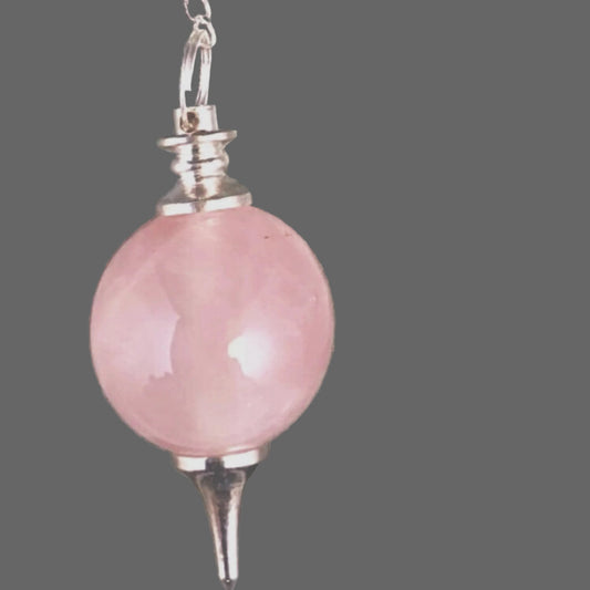 Rose Quartz Sphere Pendulum - New Earth Gifts