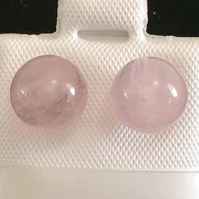 Rose Quartz 8mm Stud Earrings | New Earth Gifts