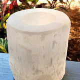 Selenite Candle Holder for Peace and Tranquility - New Earth Gifts and Beads