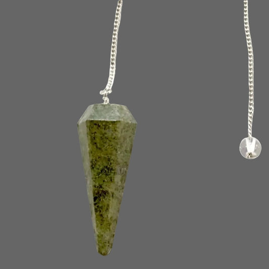 Serpentine Faceted Pendulum - New Earth Gifts