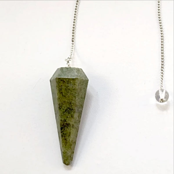 Serpentine Faceted Pendulum - New Earth Gifts